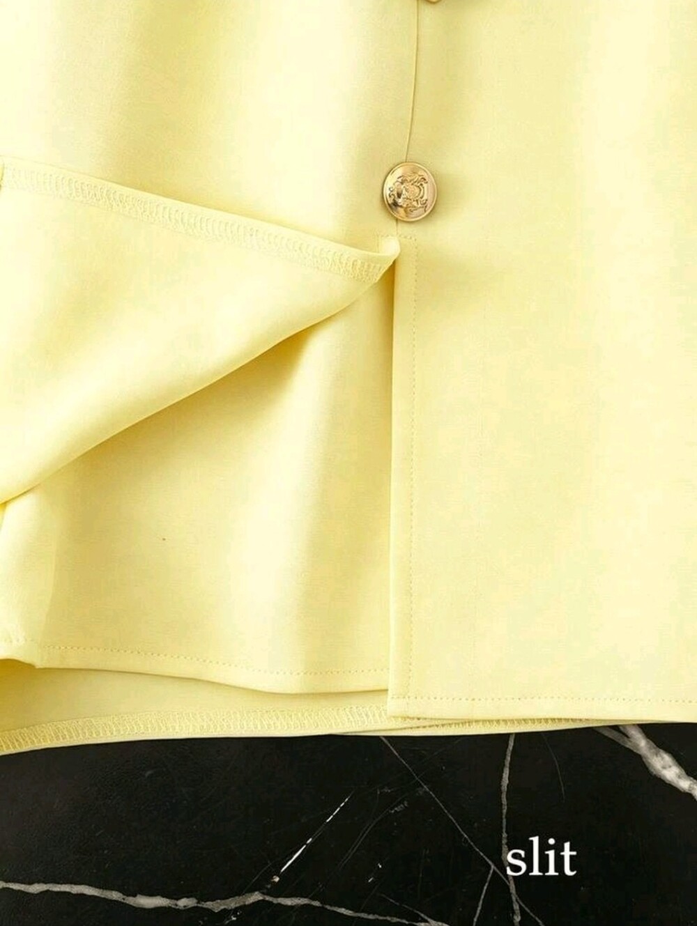 Franclia Metal Button Design Split Hem Skorts - Picture 5 of 5